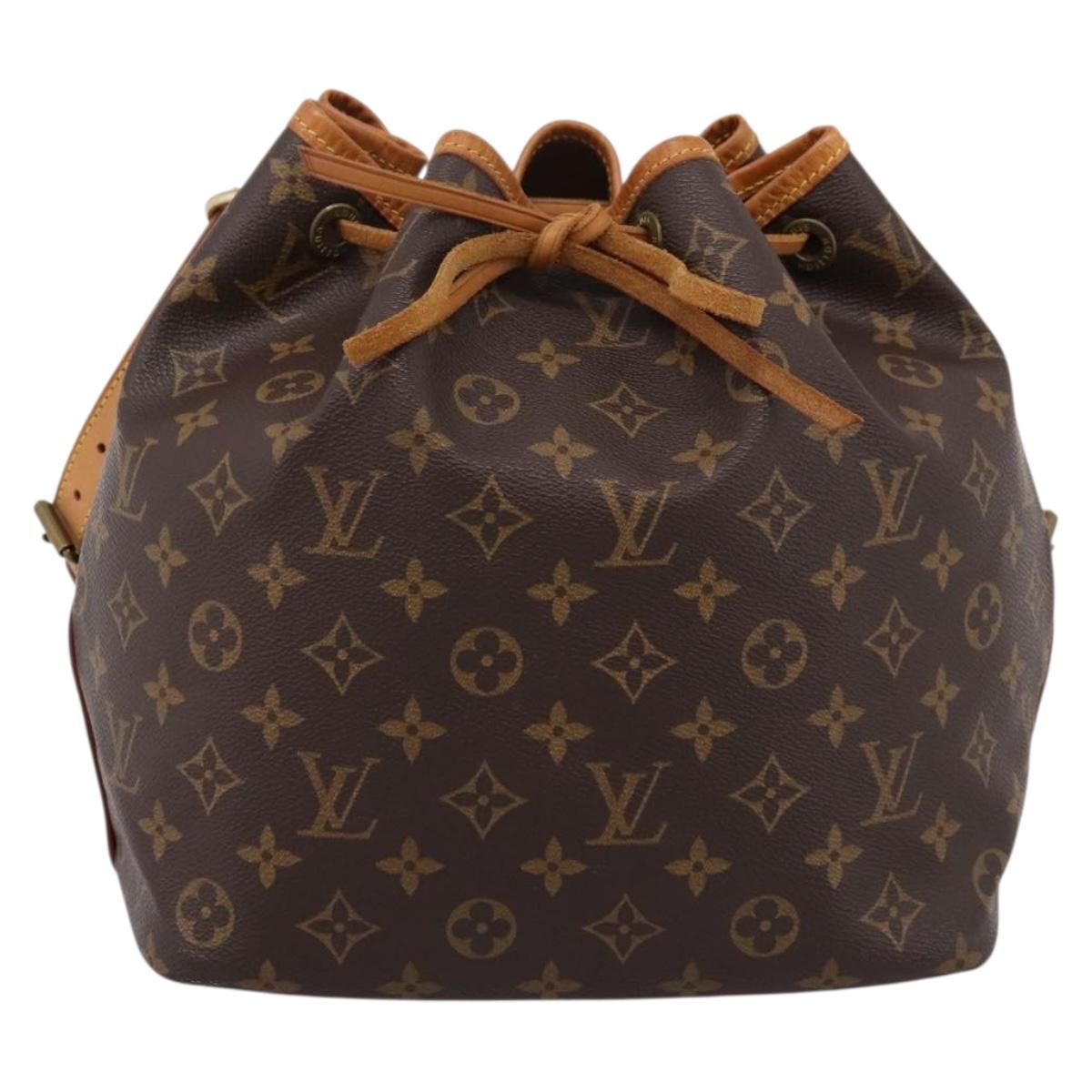 LOUIS VUITTON Monogram Petit Noe Shoulder Bag M42226 LV Auth 203112V