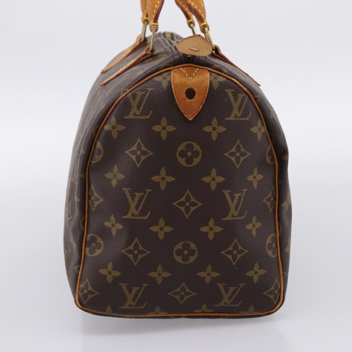 LOUIS VUITTON Monogram Speedy 30 Hand Bag M41526 LV Auth 203121