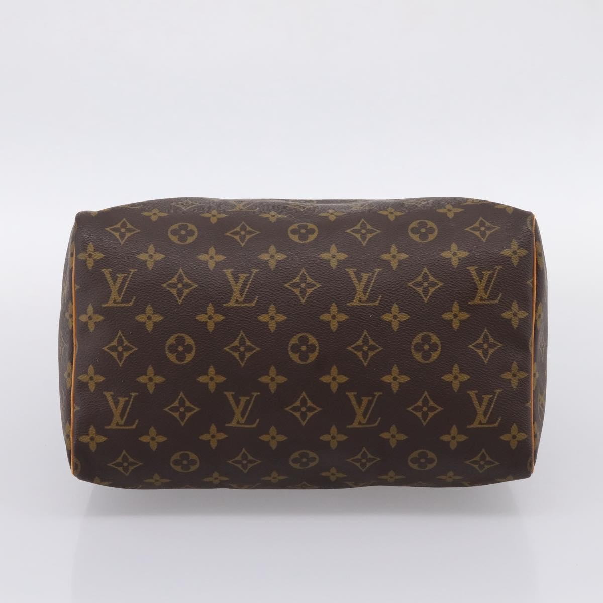 LOUIS VUITTON Monogram Speedy 30 Hand Bag M41526 LV Auth 203121
