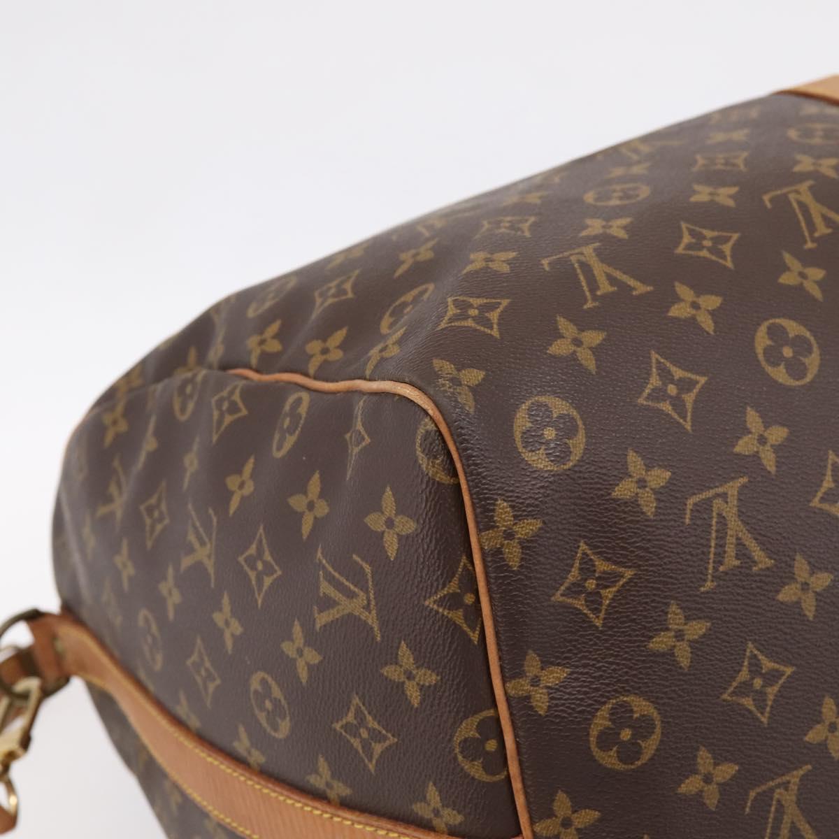 LOUIS VUITTON Monogram Keepall Bandouliere 60 Boston Bag M41412 LV Auth 203122A