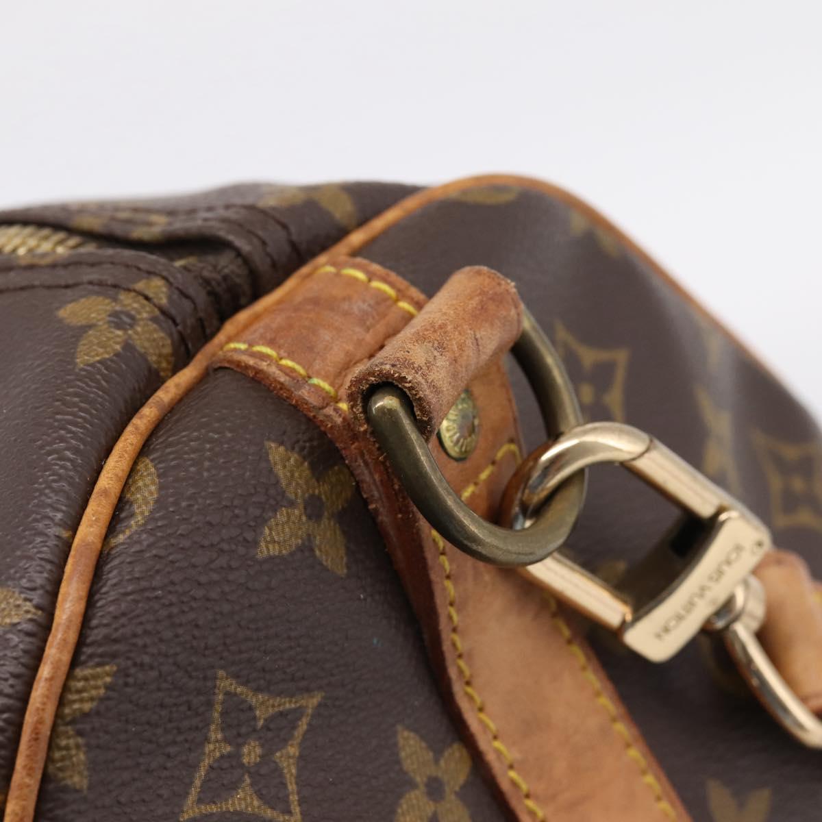 LOUIS VUITTON Monogram Keepall Bandouliere 60 Boston Bag M41412 LV Auth 203122A