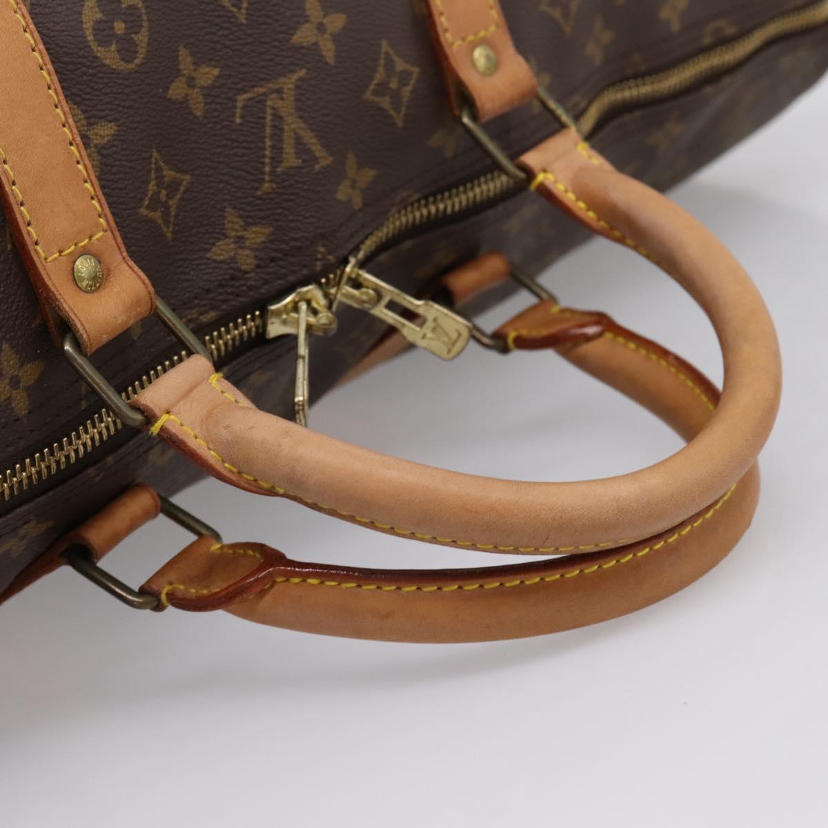LOUIS VUITTON Monogram Keepall Bandouliere 60 Boston Bag M41412 LV Auth 203122A