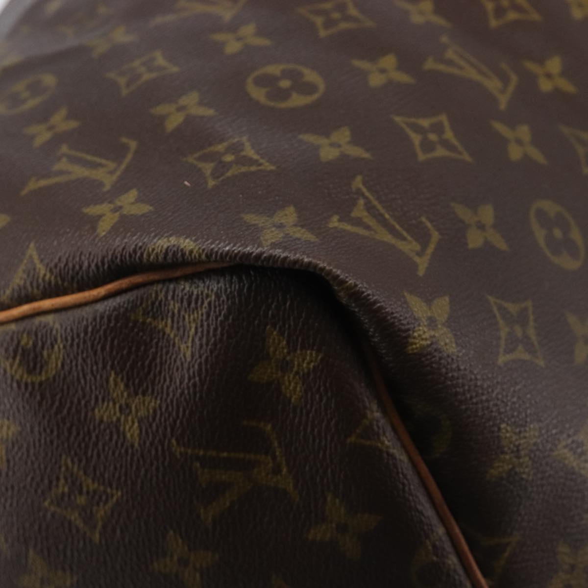 LOUIS VUITTON Monogram Keepall 55 Boston Bag M41424 LV Auth 203123