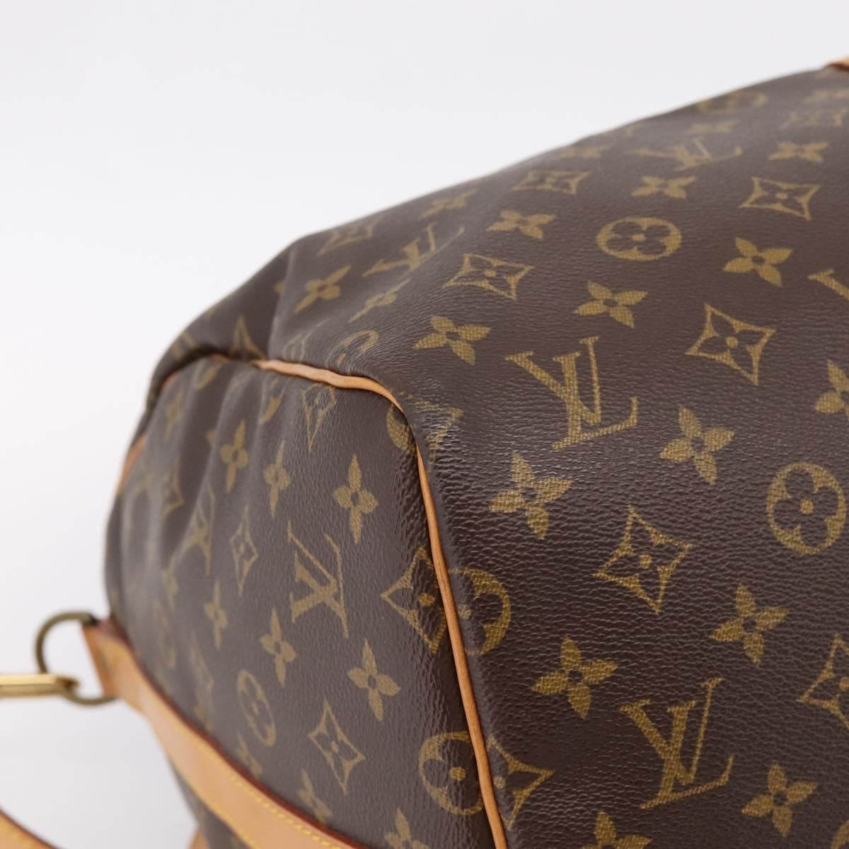 LOUIS VUITTON Monogram Keepall Bandouliere55 Boston Bag M41414 LV Auth 203124A