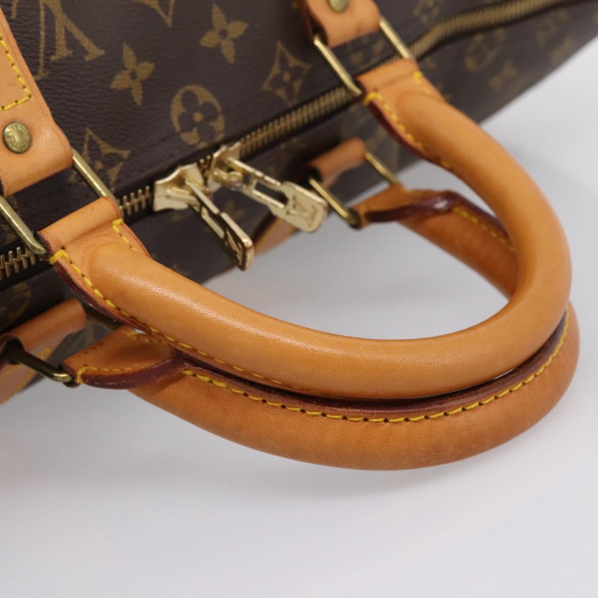 LOUIS VUITTON Monogram Keepall 50 Boston Bag M41426 LV Auth 203125V