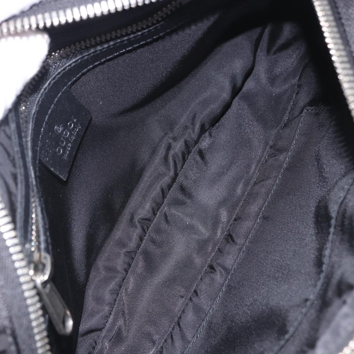 GUCCI GG Canvas Off The Grid Waist Bag Black Silver 631341 Auth 203130A