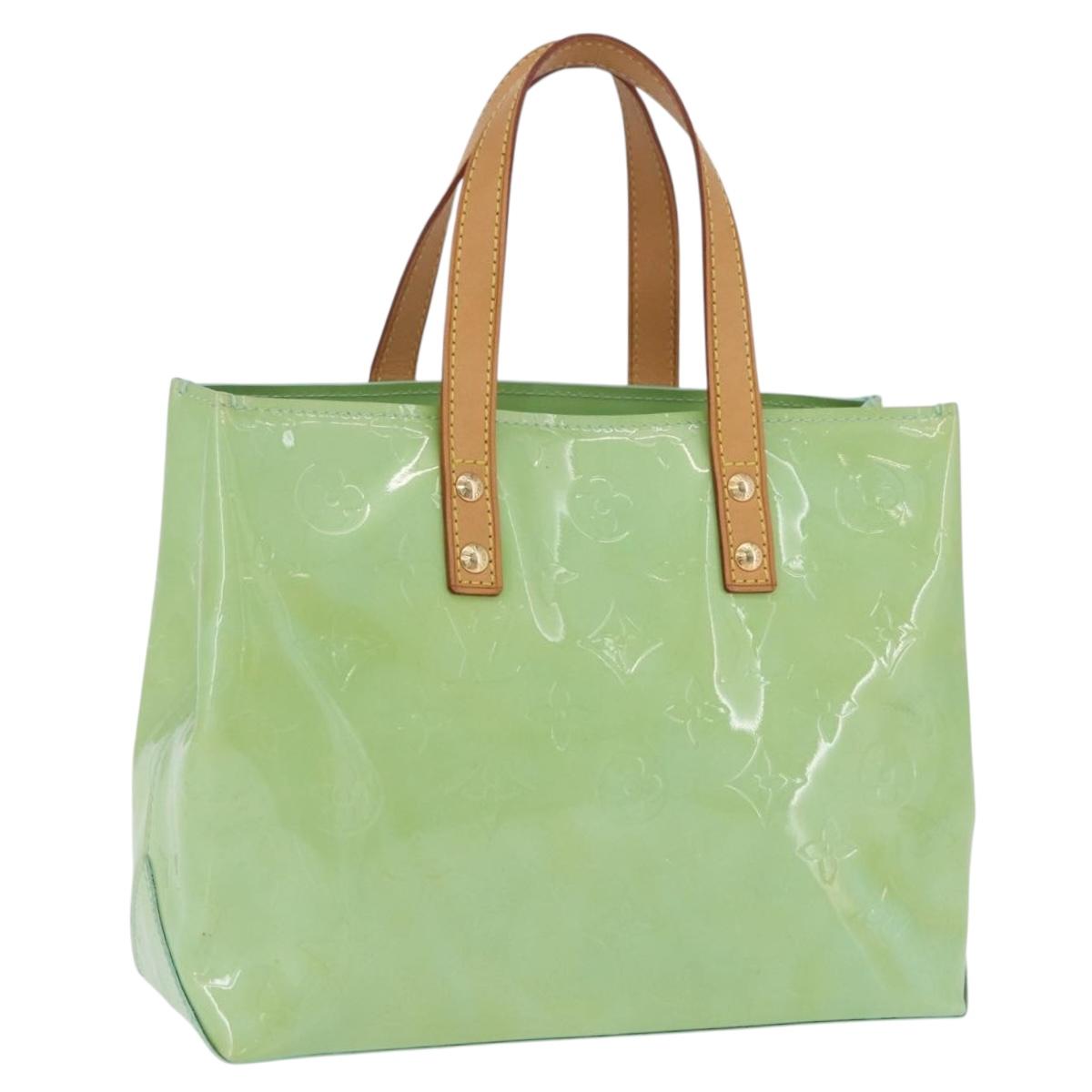 LOUIS VUITTON Vernis Reade PM Hand Bag Peppermint M91307 LV Auth 203136A