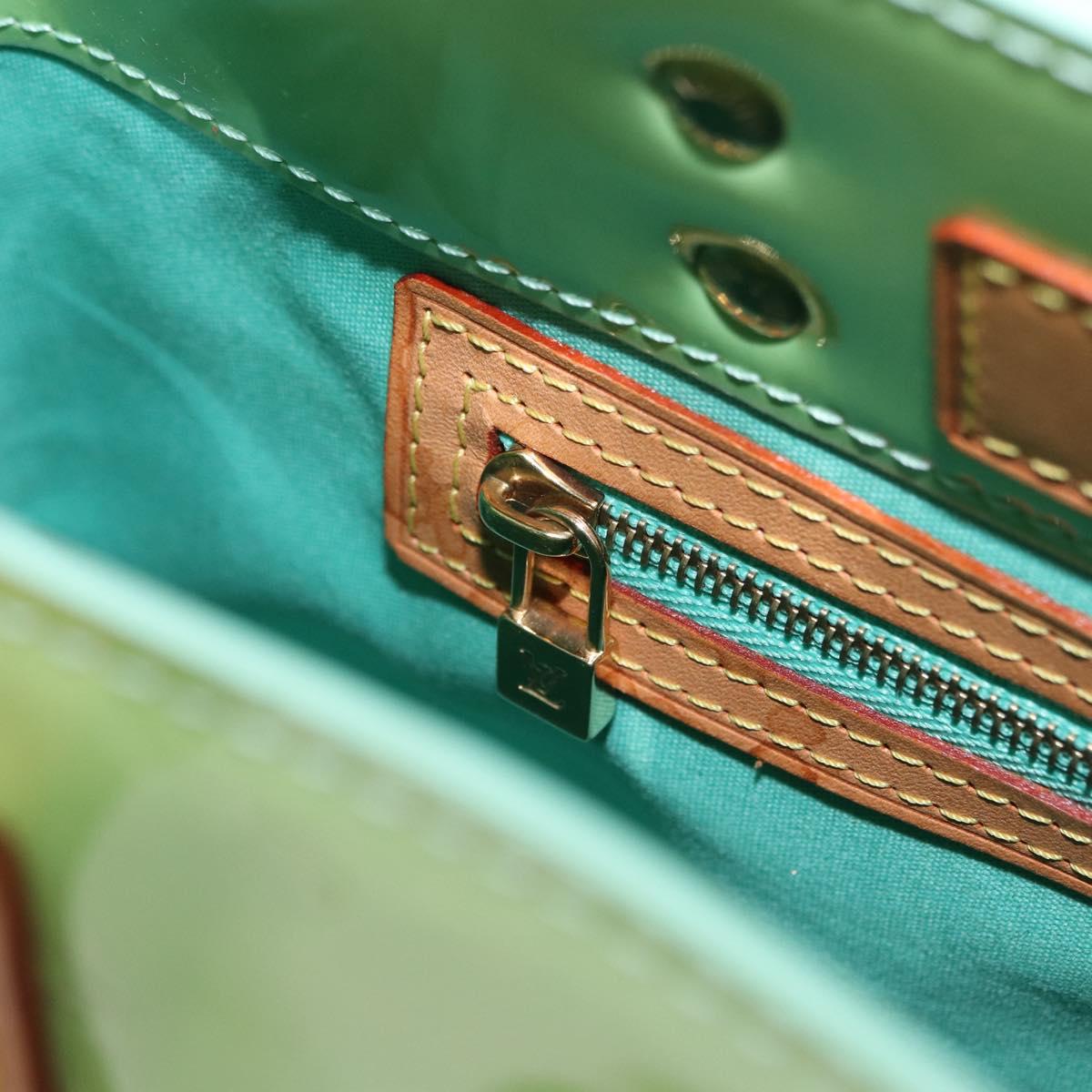LOUIS VUITTON Vernis Reade PM Hand Bag Peppermint M91307 LV Auth 203136A