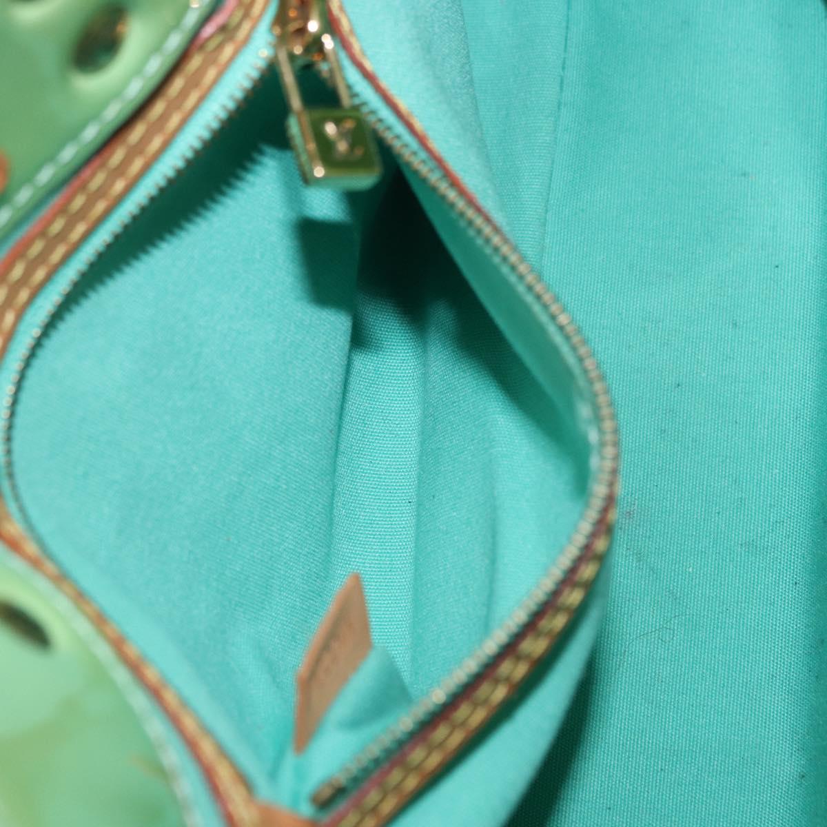 LOUIS VUITTON Vernis Reade PM Hand Bag Peppermint M91307 LV Auth 203136A