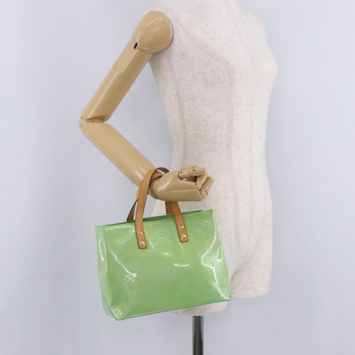 LOUIS VUITTON Vernis Reade PM Hand Bag Peppermint M91307 LV Auth 203136A