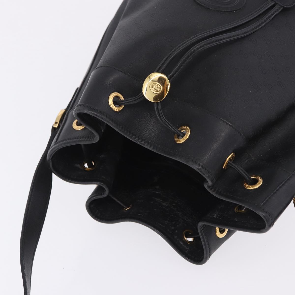 GUCCI Micro GG Supreme Web Sherry Line Bag PVC Black 001 116 0933 Auth 203142