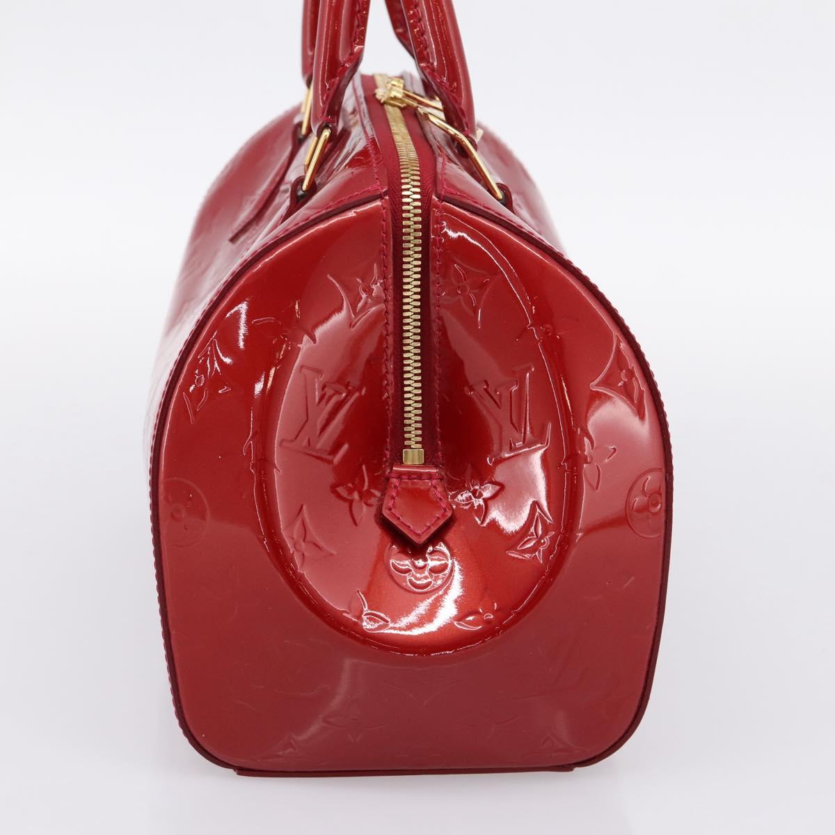 LOUIS VUITTON Vernis Montana Hand Bag Pomme Damour M90058 LV Auth 203143A