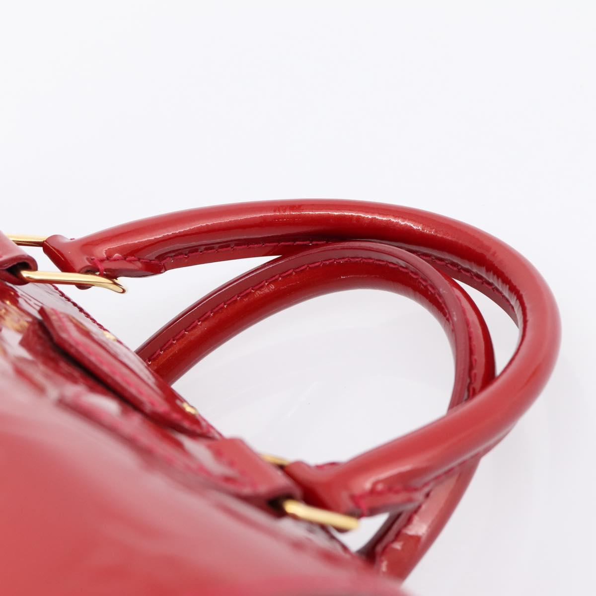 LOUIS VUITTON Vernis Montana Hand Bag Pomme Damour M90058 LV Auth 203143A