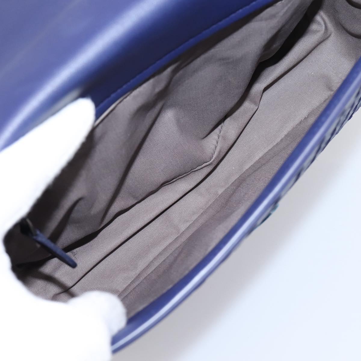 BOTTEGA VENETA INTRECCIATO Hand Bag Leather 2way Navy Auth 203145SAV