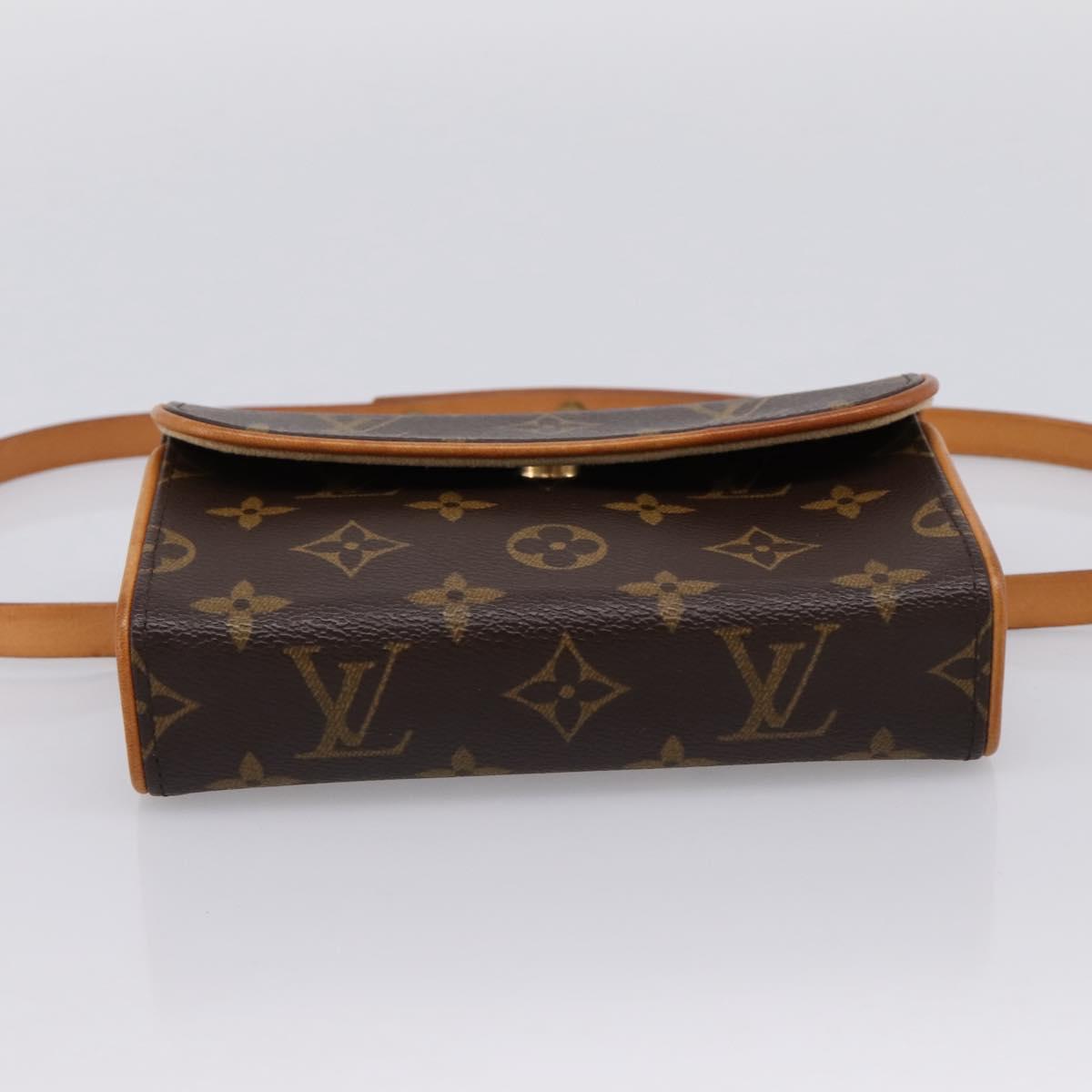 LOUIS VUITTON Monogram Pochette Florentine Waist Bag M51855 LV Auth 203155V