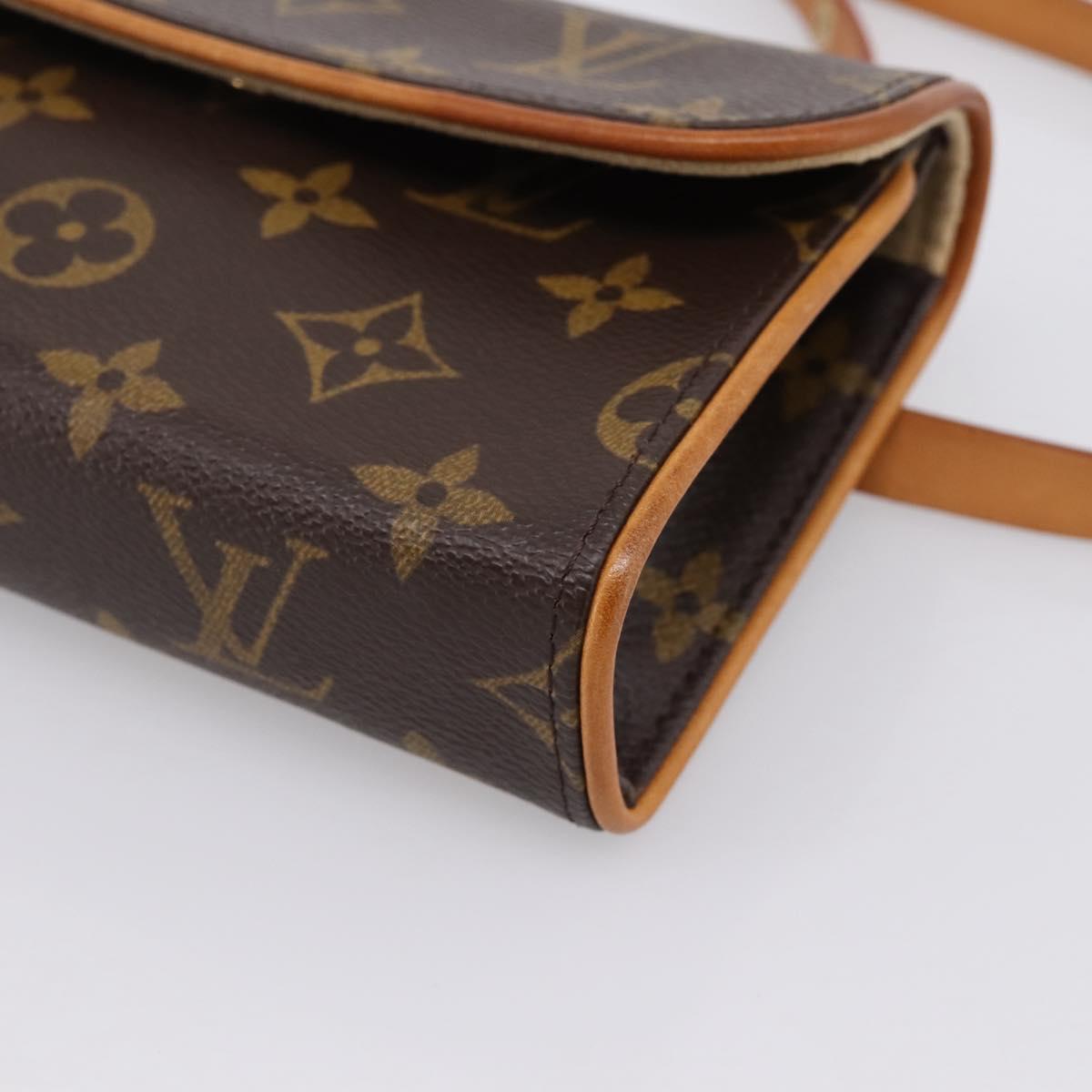 LOUIS VUITTON Monogram Pochette Florentine Waist Bag M51855 LV Auth 203155V