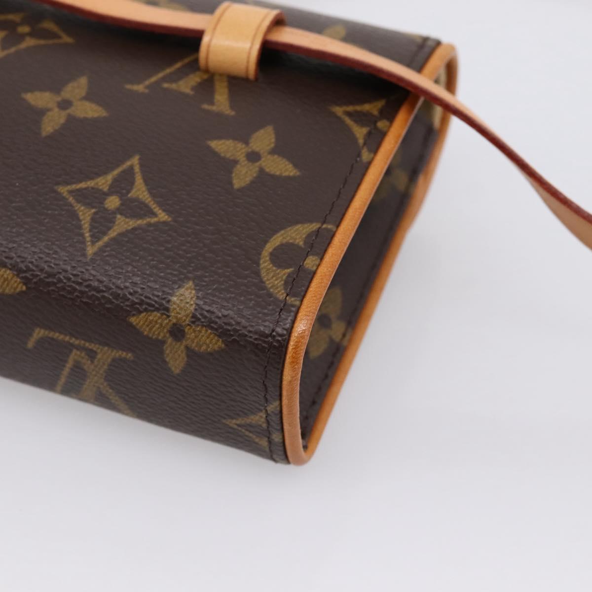 LOUIS VUITTON Monogram Pochette Florentine Waist Bag M51855 LV Auth 203155V