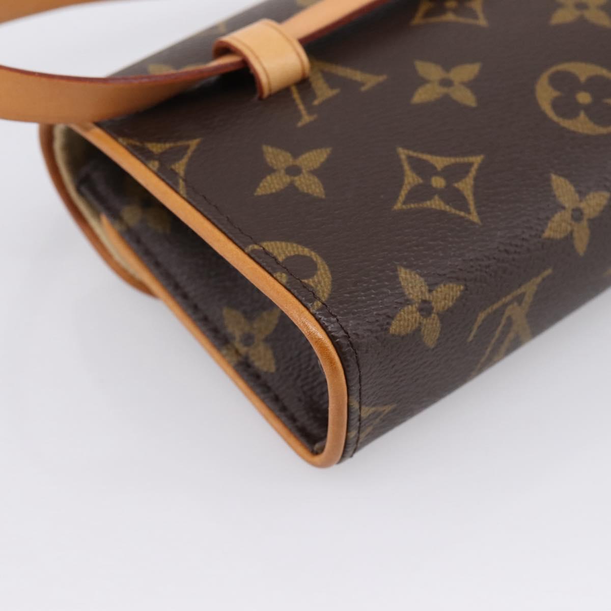 LOUIS VUITTON Monogram Pochette Florentine Waist Bag M51855 LV Auth 203155V