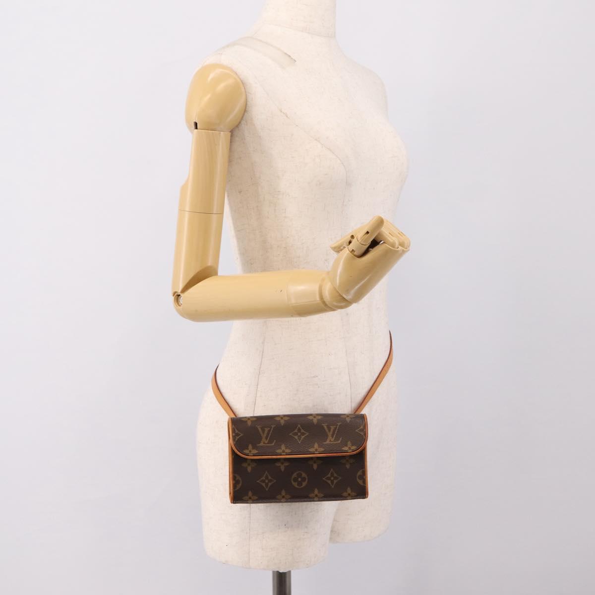 LOUIS VUITTON Monogram Pochette Florentine Waist Bag M51855 LV Auth 203155V