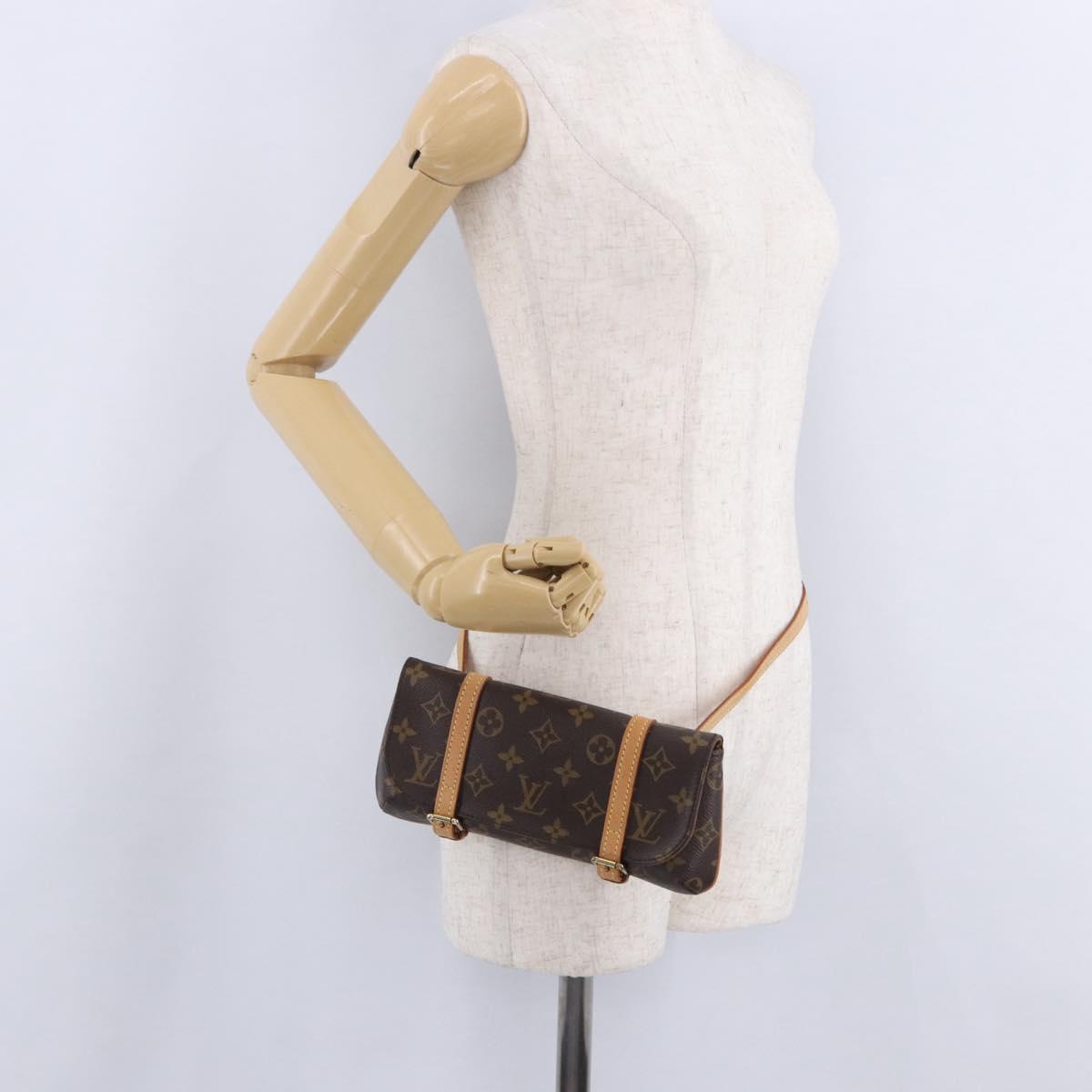 LOUIS VUITTON Monogram Pochette Marrell Waist bag M51159 LV Auth 203156V