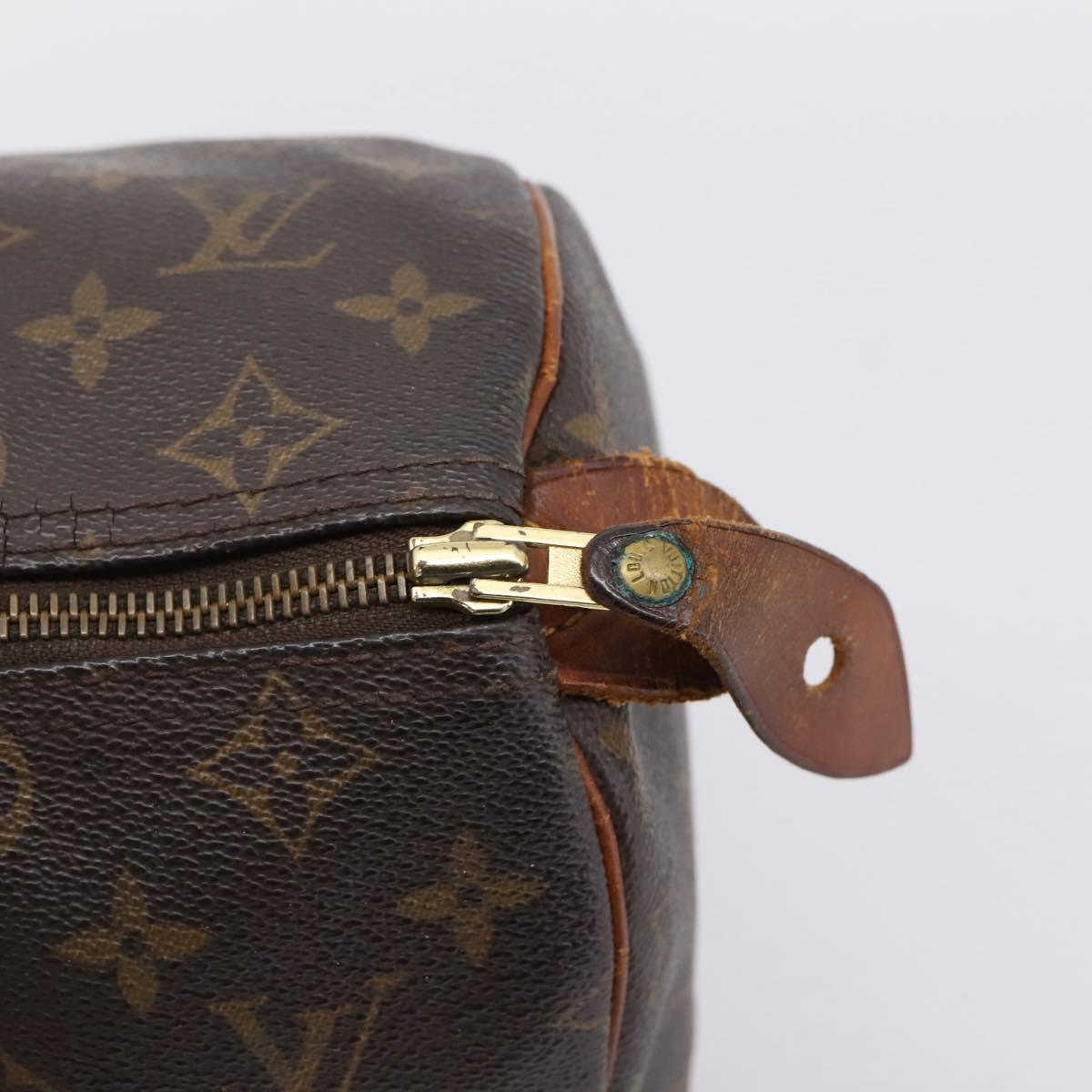 LOUIS VUITTON Monogram Speedy 30 Hand Bag M41526 LV Auth 203162