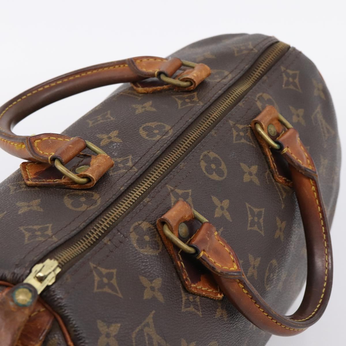 LOUIS VUITTON Monogram Speedy 30 Hand Bag M41526 LV Auth 203162