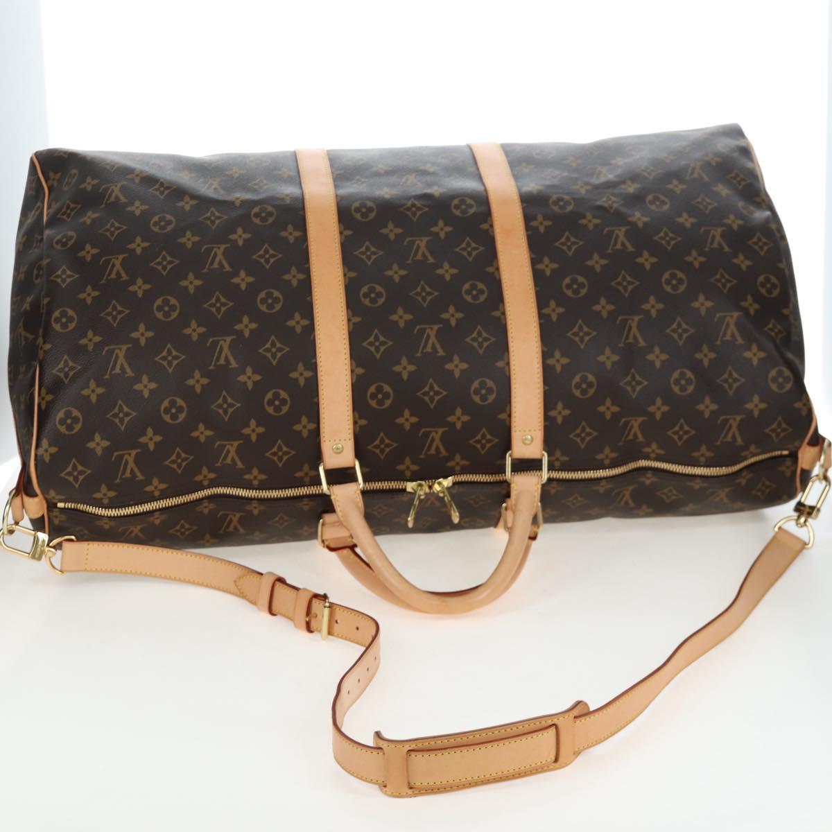 LOUIS VUITTON Monogram Keepall Bandouliere 60 Boston Bag M41412 LV Auth 203164V