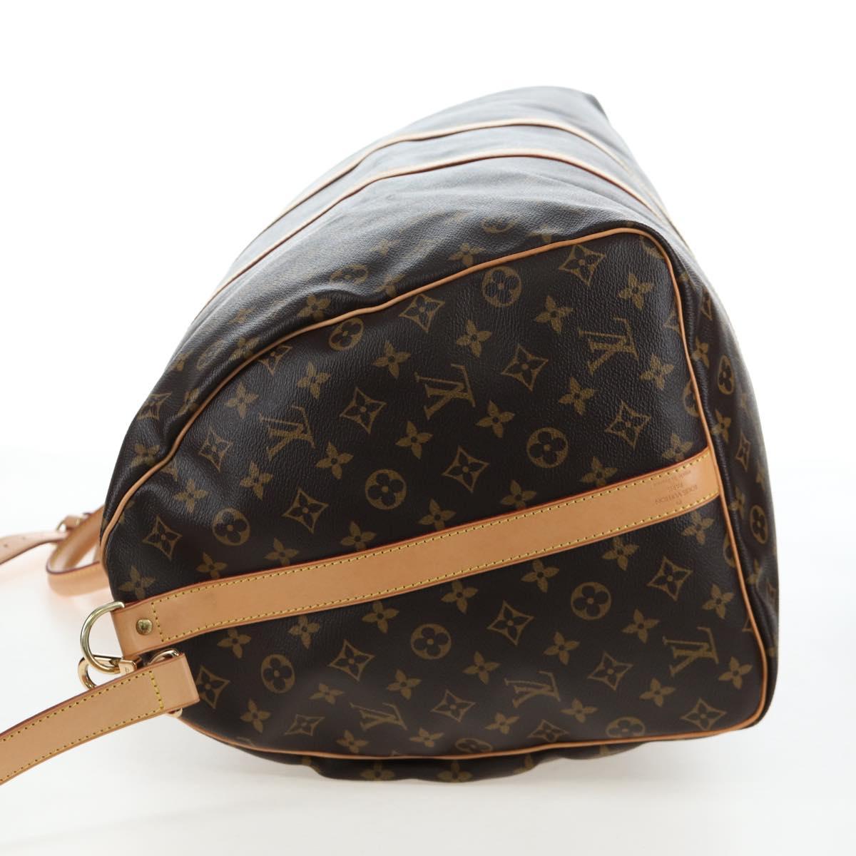 LOUIS VUITTON Monogram Keepall Bandouliere 60 Boston Bag M41412 LV Auth 203164V