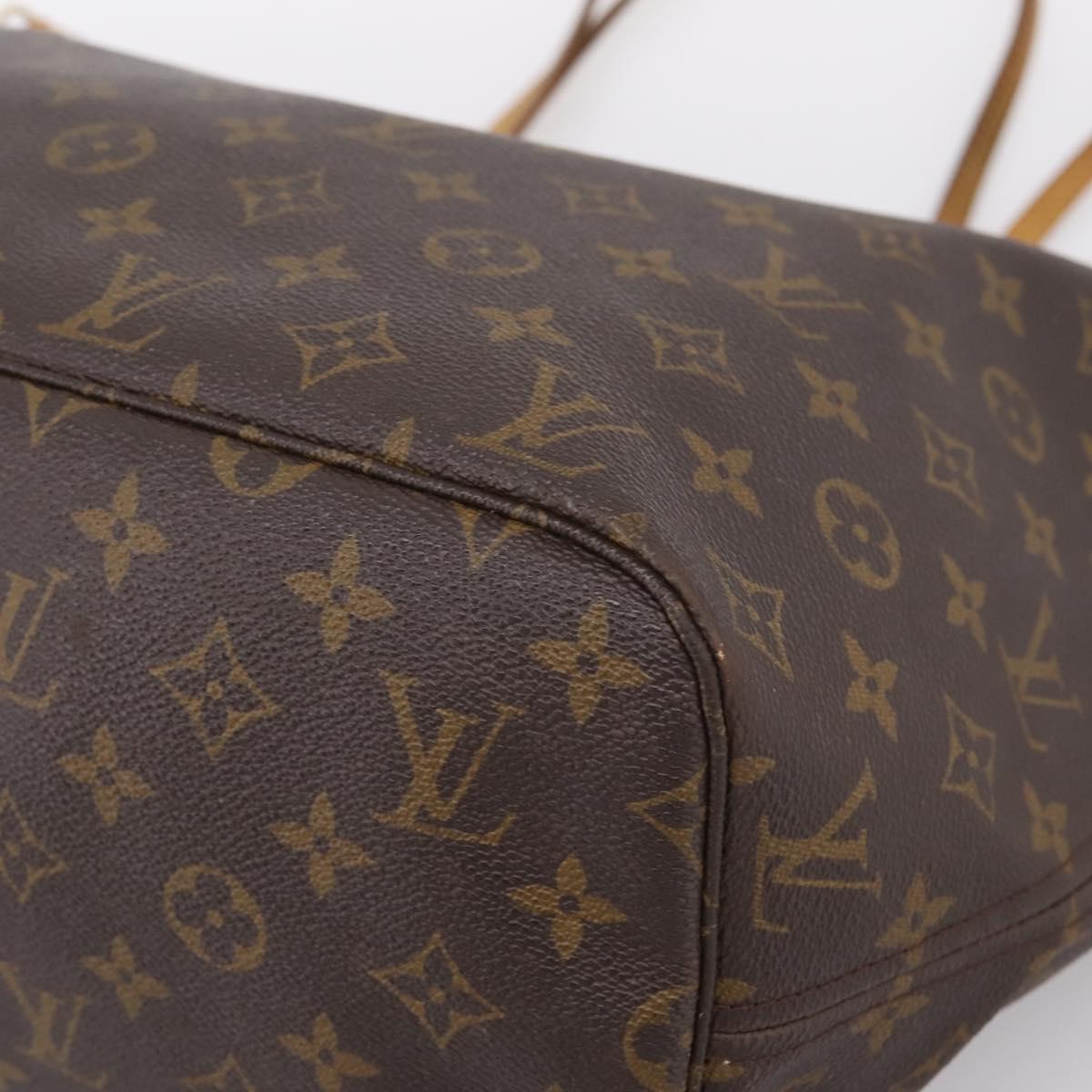 LOUIS VUITTON Monogram Neverfull MM Tote Bag M40156 LV Auth 203165