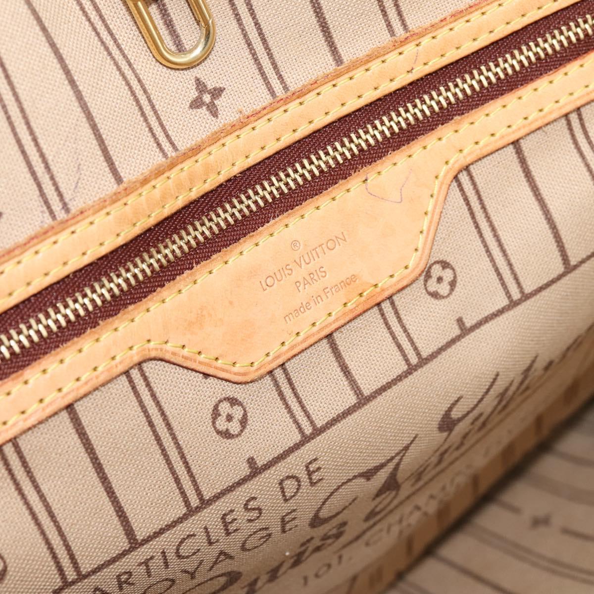 LOUIS VUITTON Monogram Neverfull MM Tote Bag M40156 LV Auth 203165