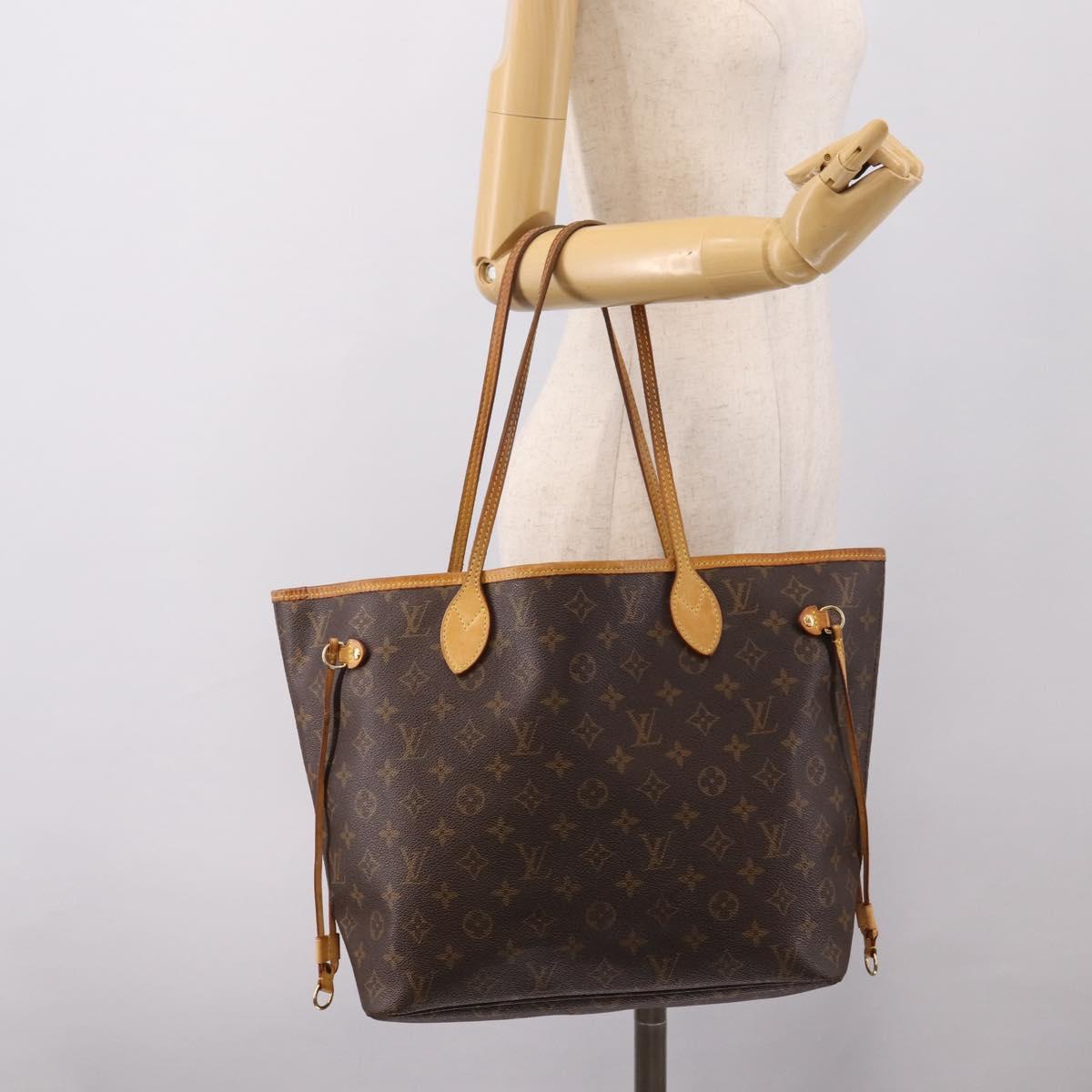 LOUIS VUITTON Monogram Neverfull MM Tote Bag M40156 LV Auth 203165