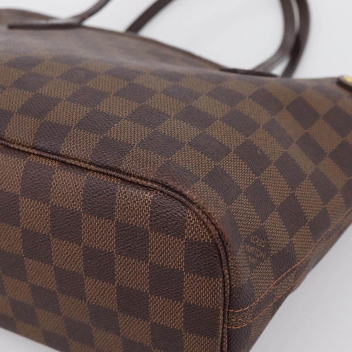 LOUIS VUITTON Damier Ebene Neverfull PM Tote Bag N51109 LV Auth 203167A