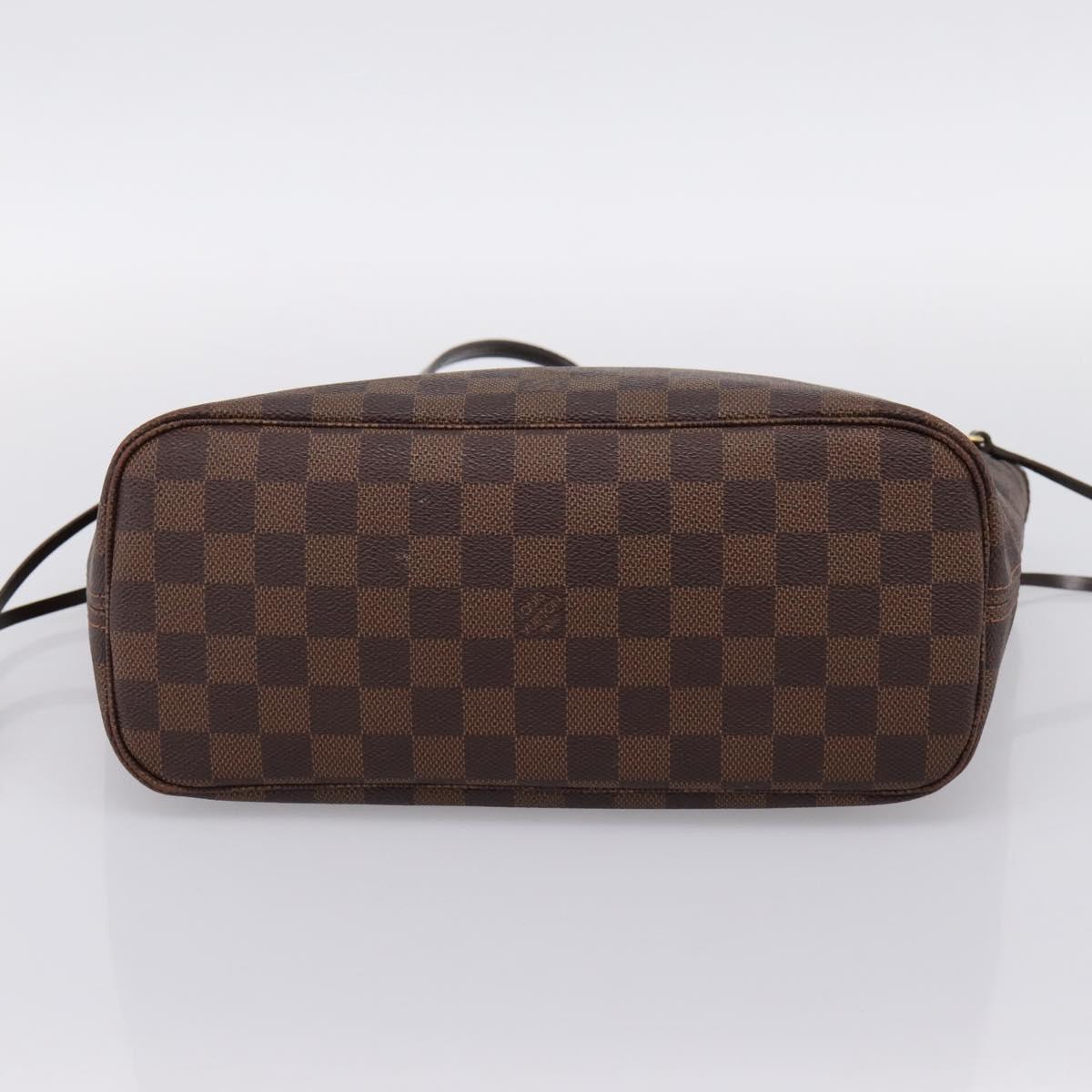 LOUIS VUITTON Damier Ebene Neverfull PM Tote Bag N51109 LV Auth 203167A