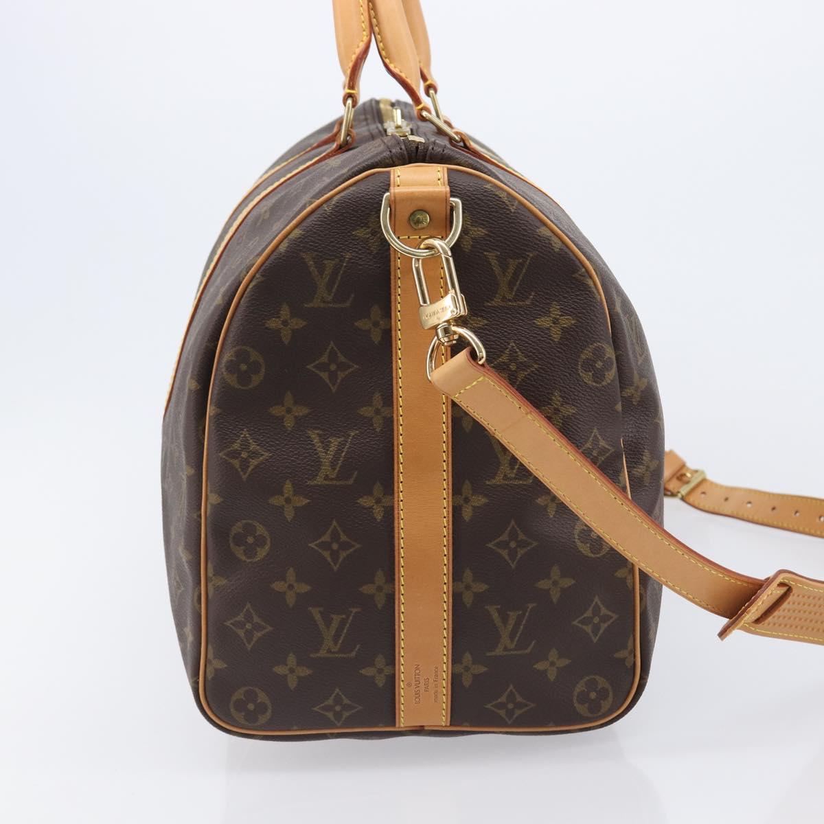 LOUIS VUITTON Monogram Keepall Bandouliere 45 Boston Bag M41418 LV Auth 203168SV