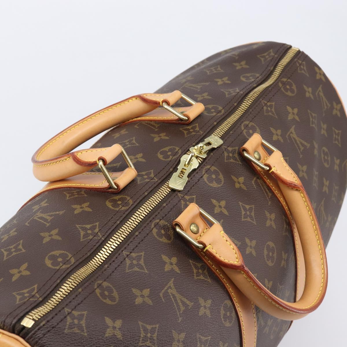 LOUIS VUITTON Monogram Keepall Bandouliere 45 Boston Bag M41418 LV Auth 203168SV