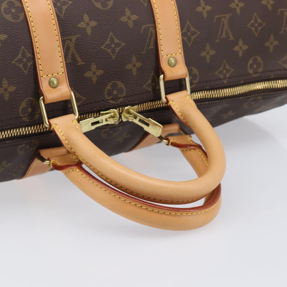 LOUIS VUITTON Monogram Keepall Bandouliere 45 Boston Bag M41418 LV Auth 203168SV
