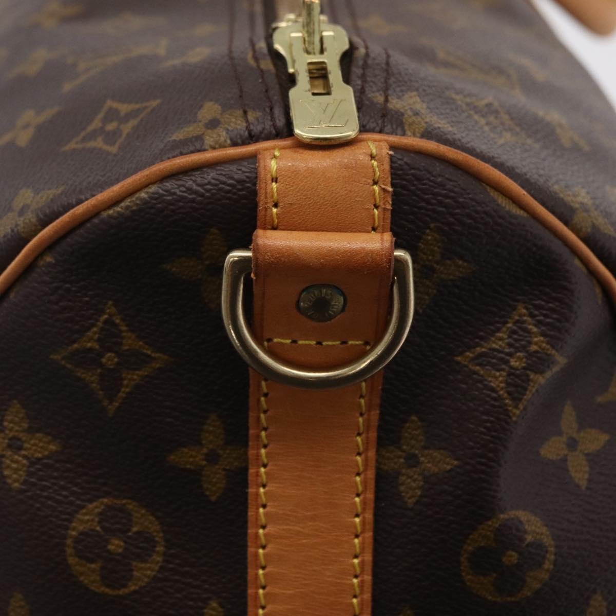 LOUIS VUITTON Monogram Keepall Bandouliere 60 Boston Bag M41412 LV Auth 203169