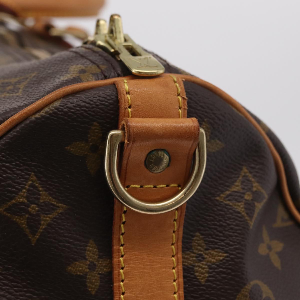 LOUIS VUITTON Monogram Keepall Bandouliere 60 Boston Bag M41412 LV Auth 203169
