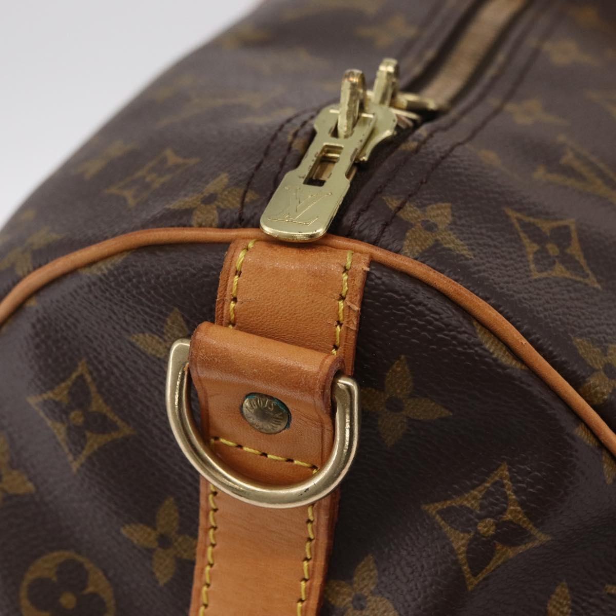 LOUIS VUITTON Monogram Keepall Bandouliere 60 Boston Bag M41412 LV Auth 203169