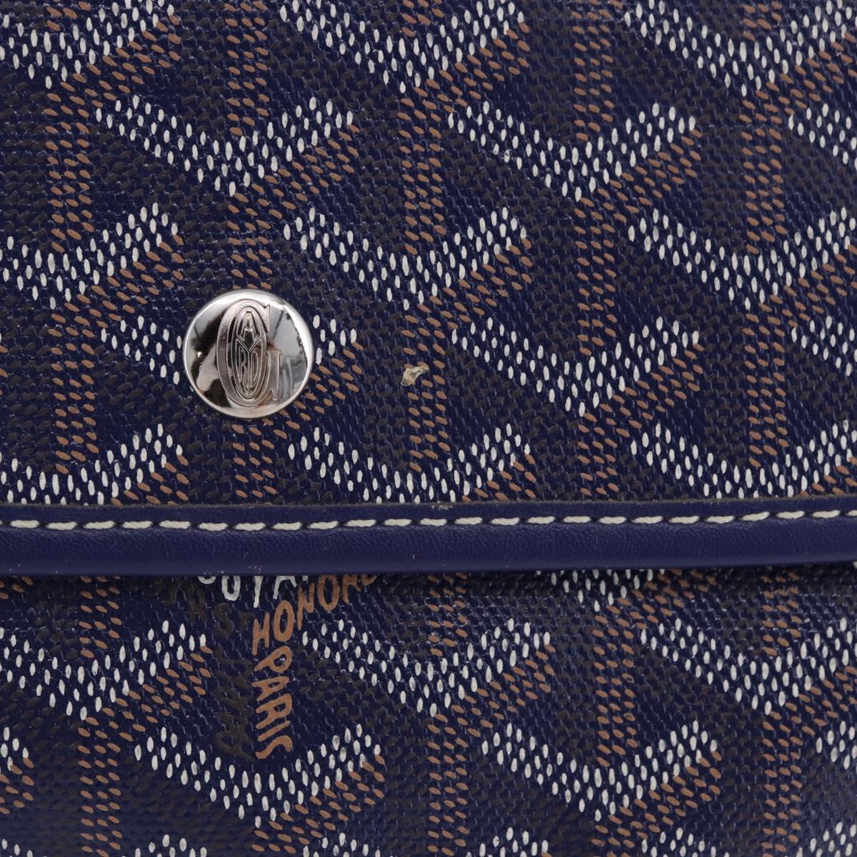 GOYARD Herringbone Saint Louis PM Tote Bag PVC Navy Auth 203171A