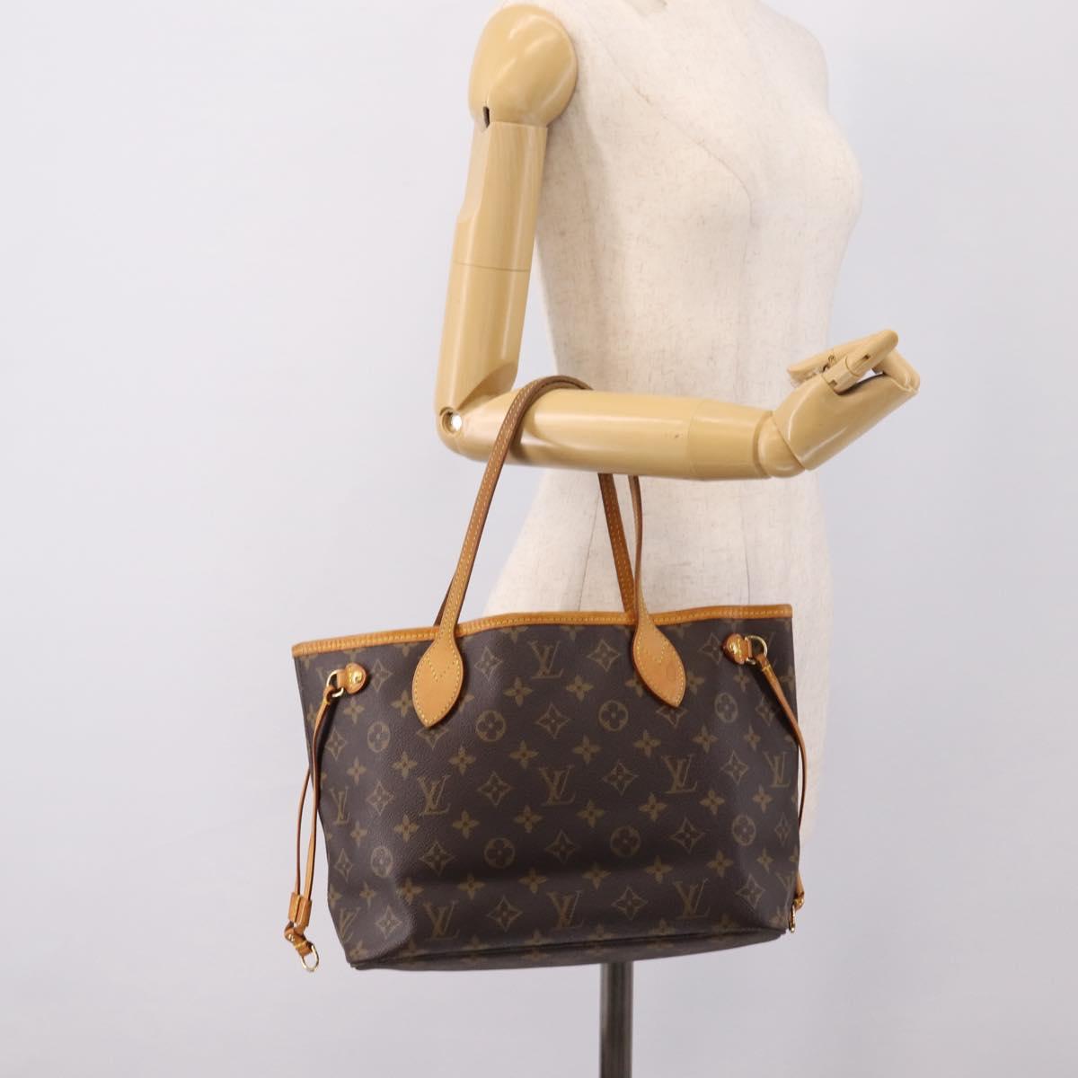 LOUIS VUITTON Monogram Neverfull PM Tote Bag M40155 LV Auth 203173A