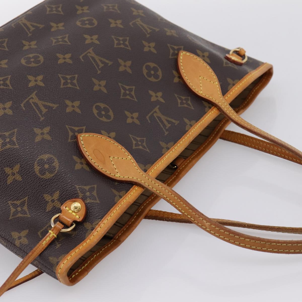 LOUIS VUITTON Monogram Neverfull PM Tote Bag M40155 LV Auth 203173A