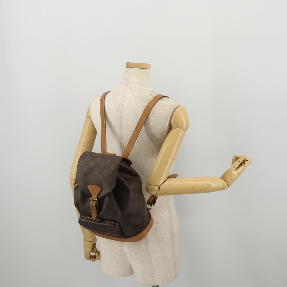LOUIS VUITTON Monogram Montsouris MM Backpack M51136 LV Auth 203175A