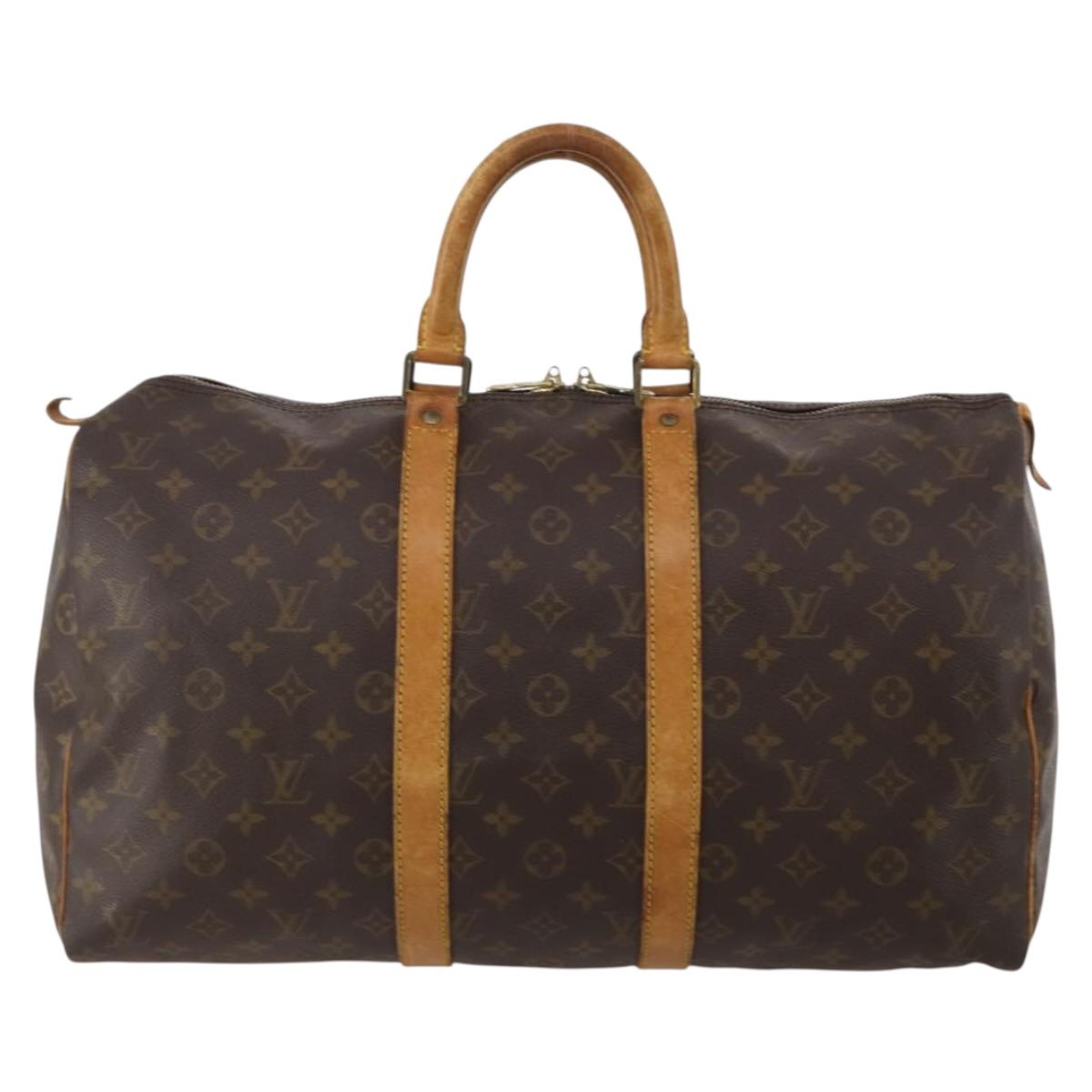 LOUIS VUITTON Monogram Keepall 45 Boston Bag M41428 LV Auth 203188