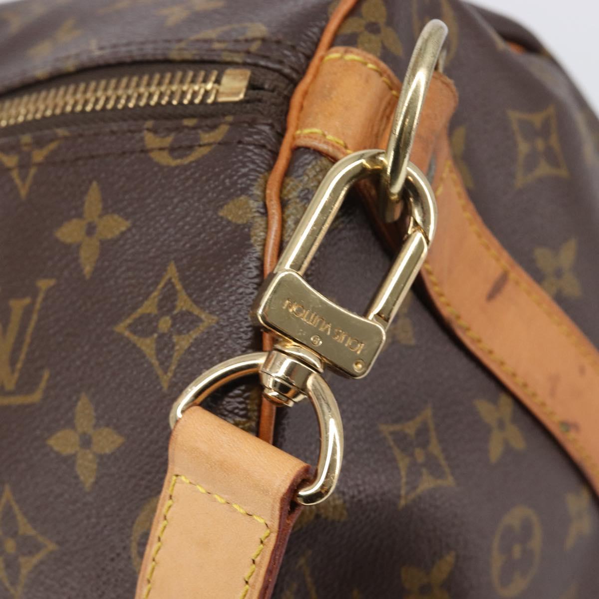 LOUIS VUITTON Monogram Keepall Bandouliere 50 Boston Bag M41416 LV Auth 203189V