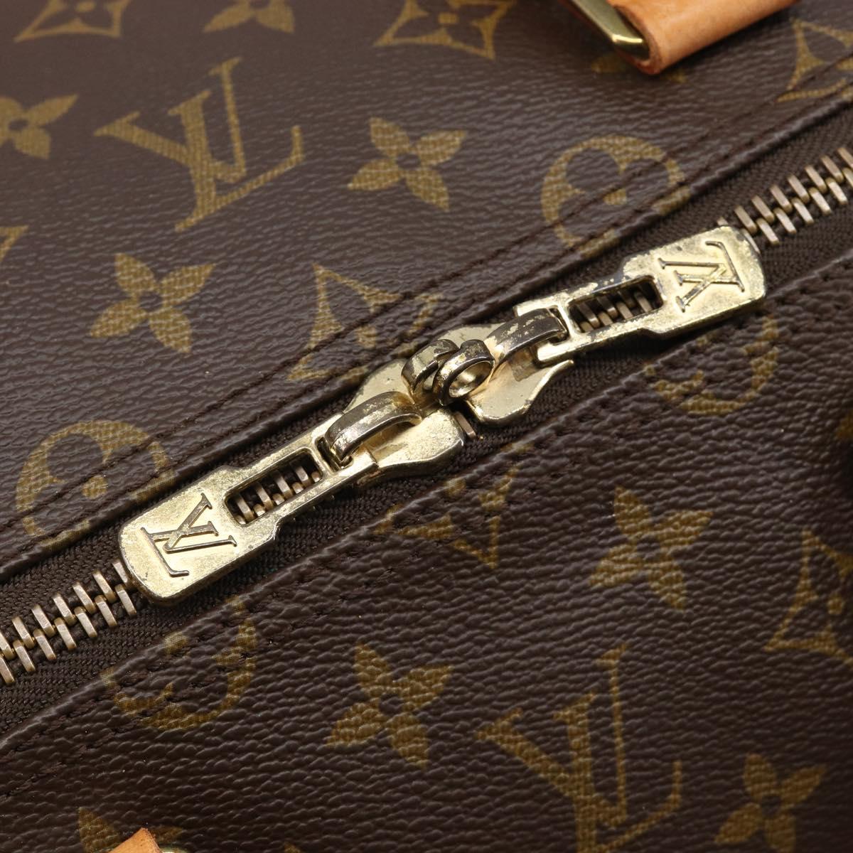 LOUIS VUITTON Monogram Keepall 55 Boston Bag M41424 LV Auth 203190V