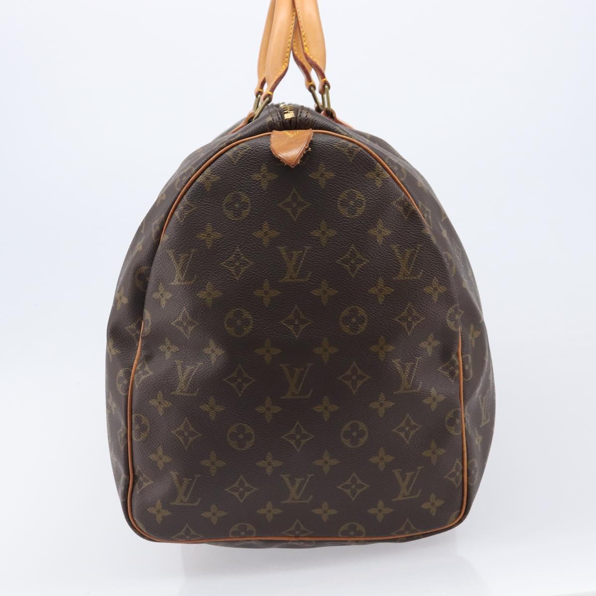 LOUIS VUITTON Monogram Keepall 55 Boston Bag M41424 LV Auth 203190V