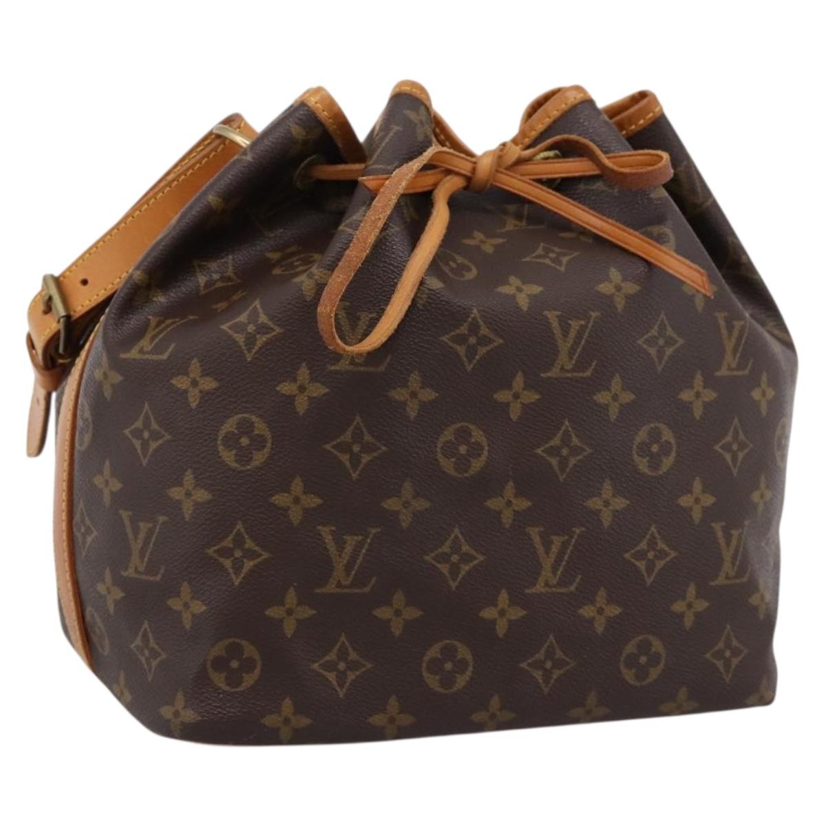 LOUIS VUITTON Monogram Petit Noe Shoulder Bag M42226 LV Auth 203191V
