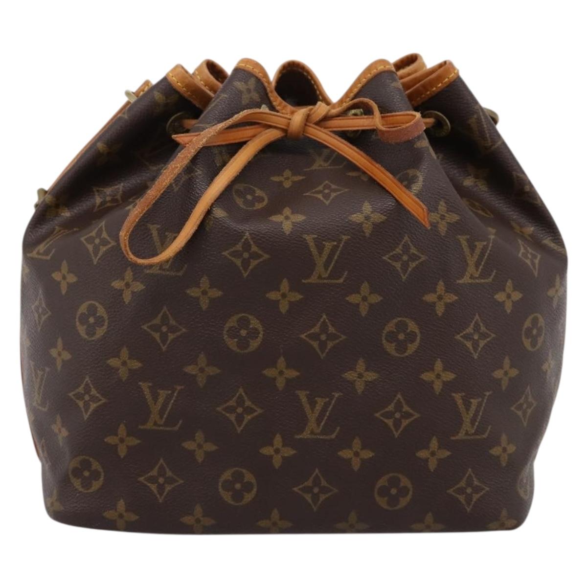 LOUIS VUITTON Monogram Petit Noe Shoulder Bag M42226 LV Auth 203191V