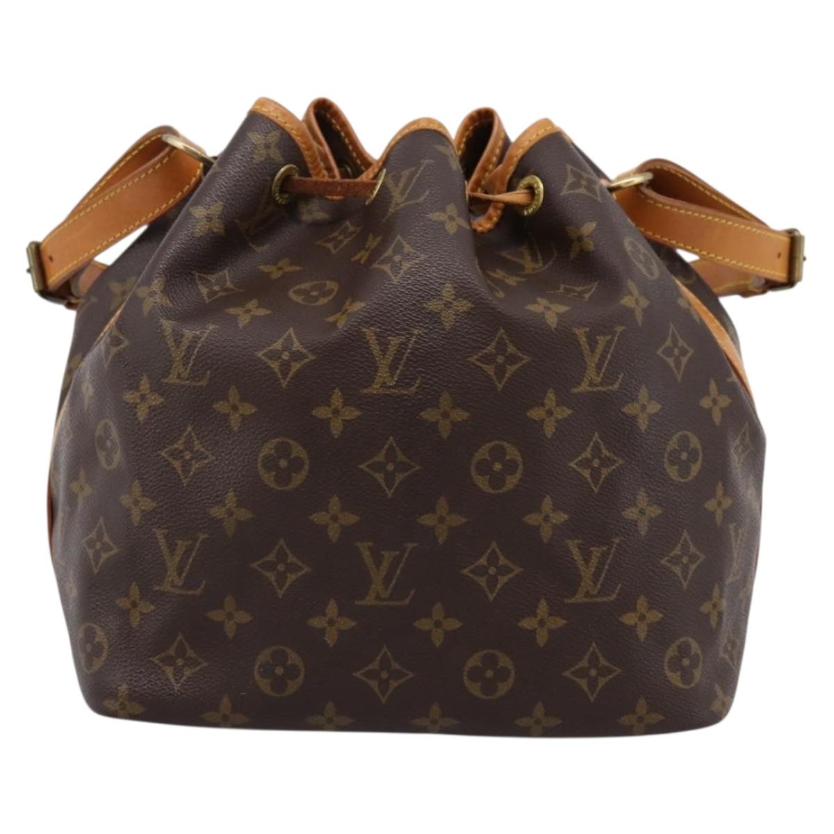 LOUIS VUITTON Monogram Petit Noe Shoulder Bag M42226 LV Auth 203191V